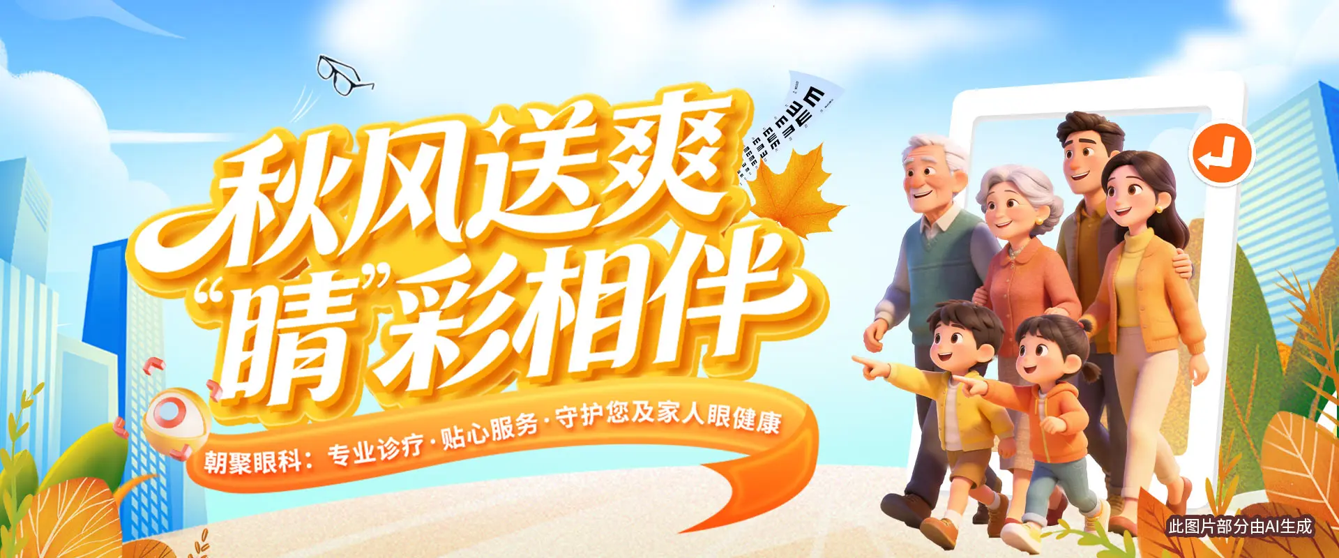 包头朝聚眼科秋季眼健康关爱行动 晴彩相伴 专业护眼服务 近视防控干眼症治疗 守护全家清晰视界